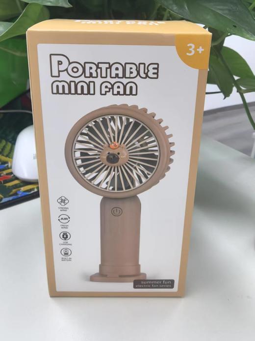 2025夏季新款卡通公仔桌面底座风扇（三档调速户外手持） 商品图7