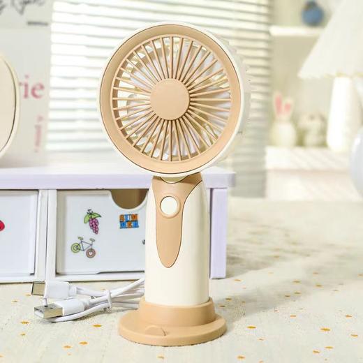 新款简约可拆卸锂电池手持小风扇三档调速 商品图6