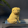 沙皮毛毛狗°黄杨木小摆件 商品缩略图0