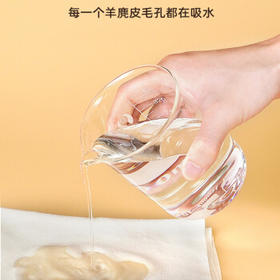 天气不错天然麂皮洗车毛巾玻璃擦车布多功能鹿皮 30*30两条装（规则）