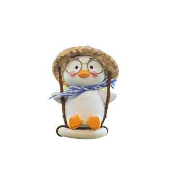 迪加伦网红可爱小鸭汽车挂件车载加油鸭后视镜车内吊饰礼物吊坠 商品图0