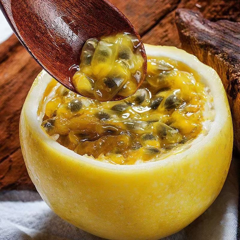 纯甜超大的黄金百香果 富含维C