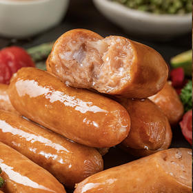 热卖！巨巨巨香！明星推荐！ 追肉记爆汁肉肠 320g/盒（40g*8根）【下单赠多蔬鲜鲜脆皮肠/黑椒烤肠！】