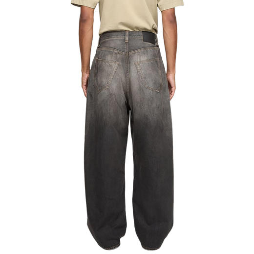 Acne Studios 2025春夏新品 男士2023M做旧复古宽松阔腿牛仔裤黑色 B00396 商品图2