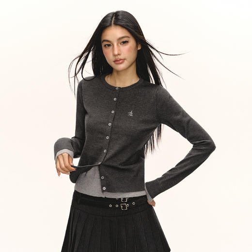 Ariseism 美式复古针织衫女2025春季新款上衣 商品图1