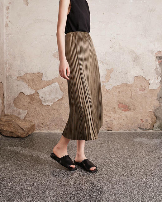 原单版本三宅A字大裙摆纯色百褶裙060404 商品图9