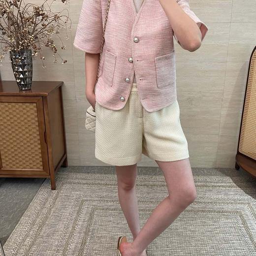 「K」洛诗琳43320轻奢小香风短裤2025新款高腰显瘦A字短裤女53027 商品图3