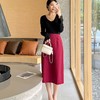 「K」洛诗琳42421气质OL通勤西装半身裙2025新款高腰直筒半裙1162 商品缩略图0