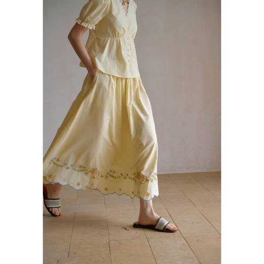 （小眠专属）SimpleRetro希腊童话风格彩色刺绣全棉套装女 商品图4