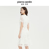 皮尔卡丹女装高级感圆领修身短袖连衣裙 商品缩略图2
