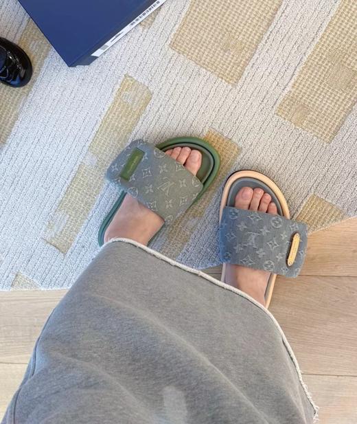 驴家 25年新色系，丹宁灰牛仔厚底面包拖鞋（JS） 商品图4