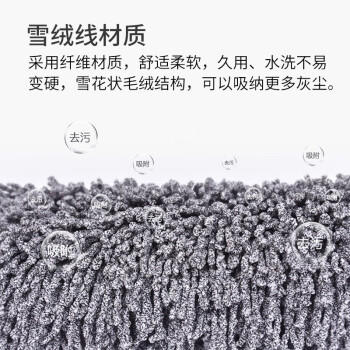 卡饰社（CarSetCity）雪绒线汽车掸子可伸缩擦车洗车拖把除尘掸子蜡刷车用扫灰掸子工具 商品图1