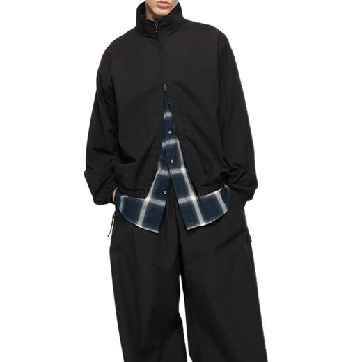 Acne Studios 2025春夏新品 男女同款1996系列徽标印花拉链做旧夹克外套 黑色 B90791 商品图2