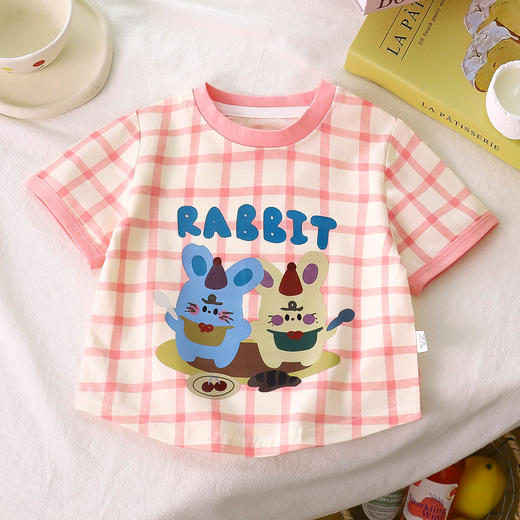 【爆单王💰39.9/3件】80-160码🌈儿童夏季新款卡通印花短袖T恤男女童洋气可爱上衣聚 商品图8