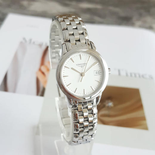 【95新】LONGINES 浪琴优雅系列L4.216.4.12.6石英机芯日期显示25MM（女款）280525MC27 商品图2