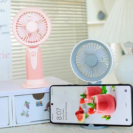新款简约可拆卸锂电池手持小风扇三档调速 商品图3