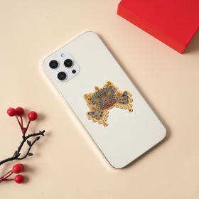 故宫凤冠加冕·三龙两凤·金箔手机贴