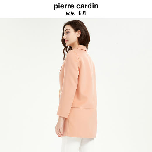 皮尔卡丹女装轻商务干练通勤多色毛呢大衣 商品图2