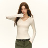 Ariseism 美式复古修身长袖t恤女春新款内搭修身上衣 商品缩略图2
