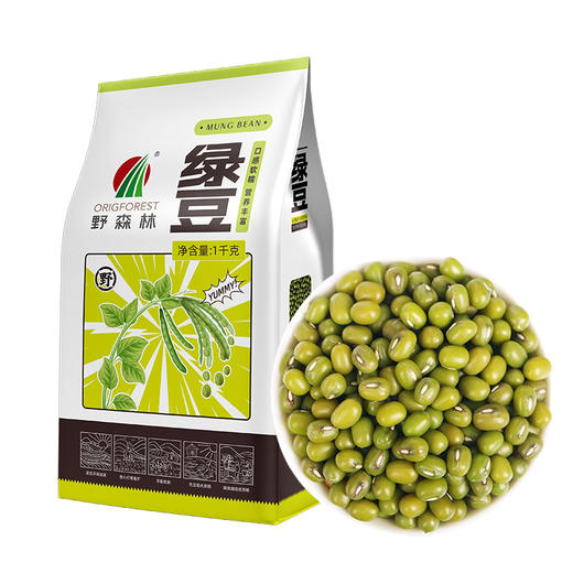 【野森林】（真空）绿豆 1000g 商品图0