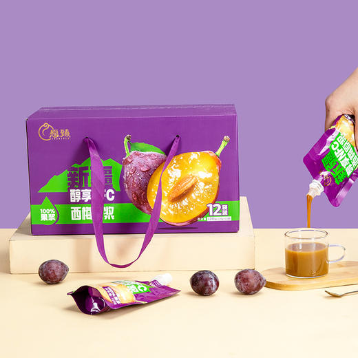 【全国包邮】新疆西梅原浆（108g*12袋*1盒） 商品图4