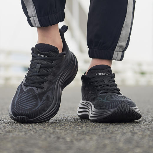 【训练 慢跑 体测 通勤 休闲 徒步 运动】JUSTBOOM嘉适步厚底增高网面透气跑步运动鞋 商品图13