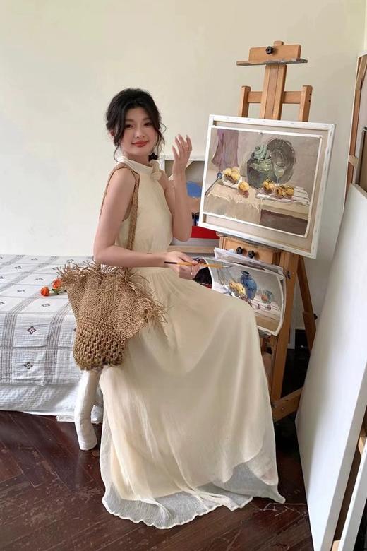 ELLA JADE 立体花朵挂脖绝美仙女长裙 20401 商品图5