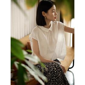 【超模君严选】双穿棉麻衬衣+长款A字裙，遮肉显瘦，解锁N种少女感穿搭！