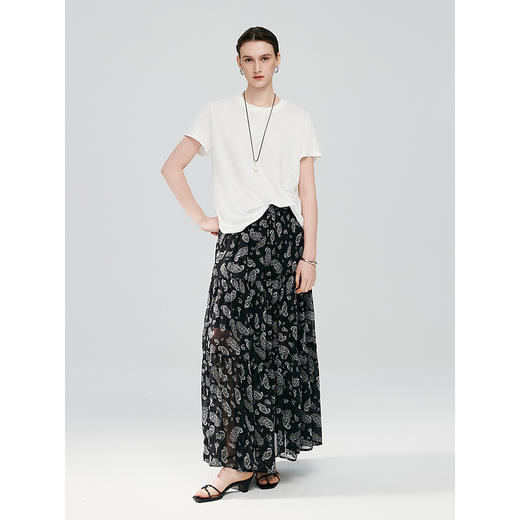 棉仓363617024-初棉佩兹利腰果纹花版半裙 商品图1