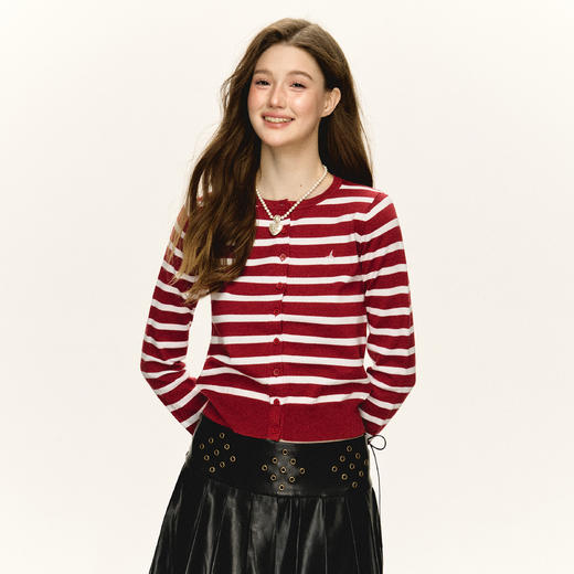 Ariseism 美式复古针织衫女2025春季新款内搭打底修身上衣 商品图2