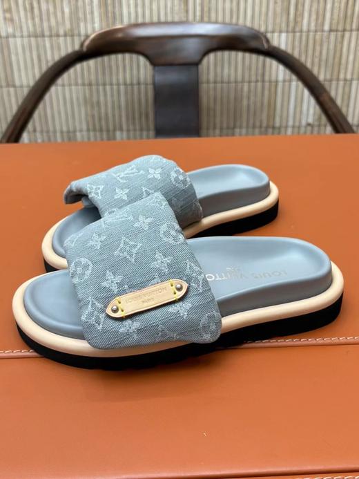 驴家 25年新色系，丹宁灰牛仔厚底面包拖鞋（JS） 商品图5