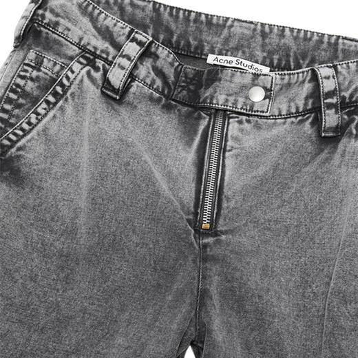 Acne Studios 2025春夏新品 女士复古做旧直筒工装牛仔裤 烟灰色 AK0866 商品图4