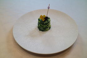 腌菜花毛豆/例
