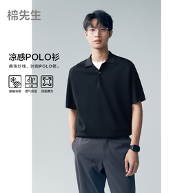 棉仓353802017-曲珠凉感短袖双面针型POLO衫