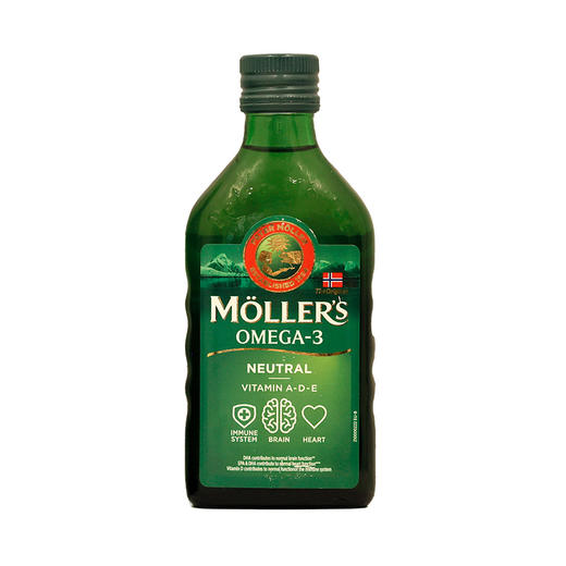 挪威Mollers沐乐思鳕鱼肝油250ml/瓶 柠檬味/原味/苹果味/水果味 商品图1