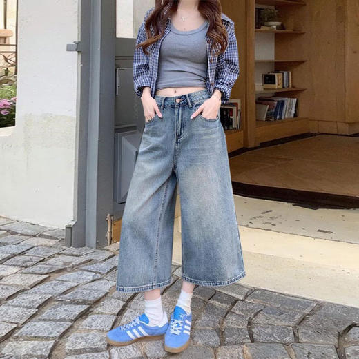 【GZ】无忧购水洗大码高腰牛仔裤ZC-A811（截单后3-5天发货） 商品图1