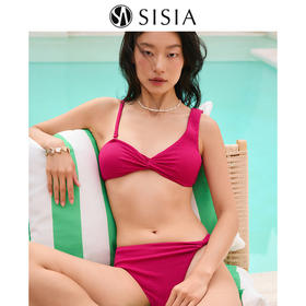 sisia2025新款泳衣女高级感显瘦性感纯欲绝美温泉欧美分体比基尼SWB24-10B