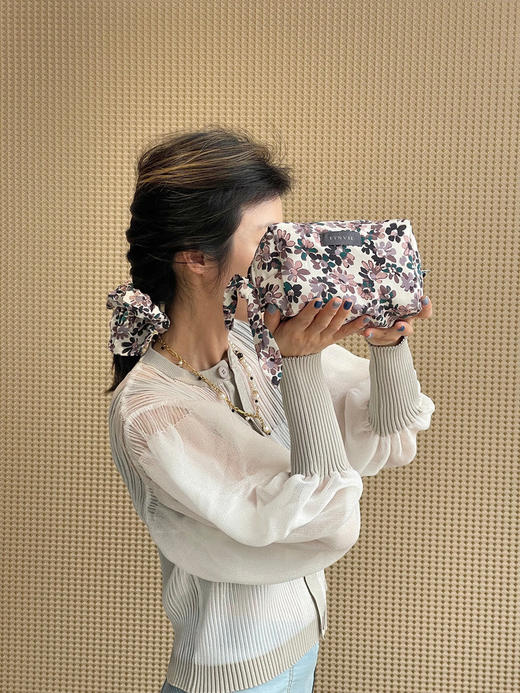 TYNVIE 蝴蝶结方形手包和发带 - 印花 商品图5