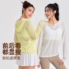 Neverme 2025春夏小V领连帽瑜伽罩衫ST6946 雪花纹理轻薄运动 商品缩略图1