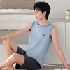 雀说 男士睡衣夏季莫代尔薄款无袖背心家居服 商品缩略图2