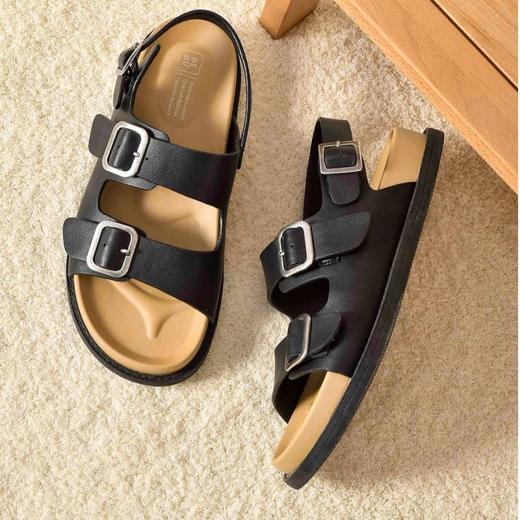 BeauToday 防水勃肯凉鞋厚底百搭防水沙滩鞋凉鞋软底 商品图1