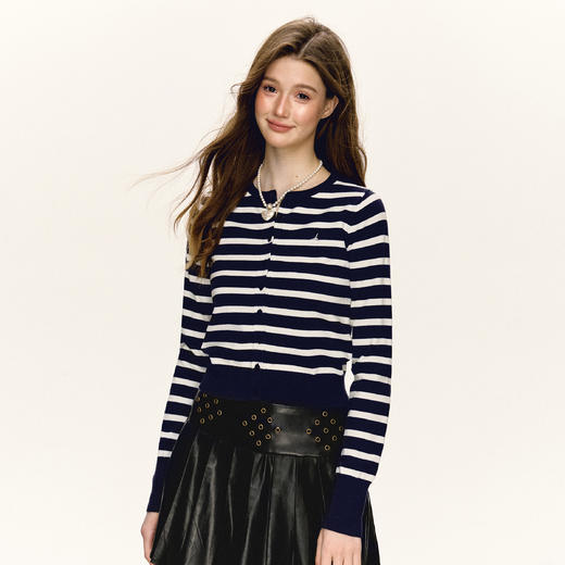 Ariseism 美式复古针织衫女2025春季新款内搭打底修身上衣 商品图1