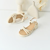 经典鲨2025年夏季新品百搭简约露趾显腿长中粗跟通勤凉鞋女KW55-529011 商品缩略图1