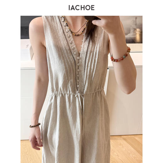 棉仓3631516001-IACHOE亚麻连衣裙 商品图2