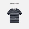 COCO ZONE 2023新款藏蓝条纹T恤 23C18078 商品缩略图0