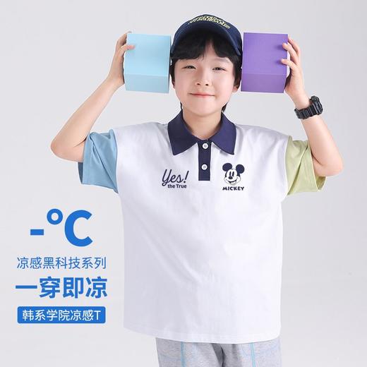 贝田儿童短袖t恤夏季男童Polo衫夏装学院帅气2025新款男孩夏天潮T 商品图1