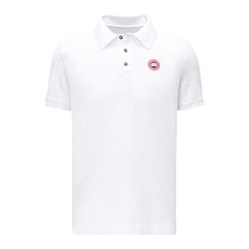 Canada Goose 加拿大鹅 2025春夏新品 男士经典徽章Beckley短袖Polo衫 白色 1600M