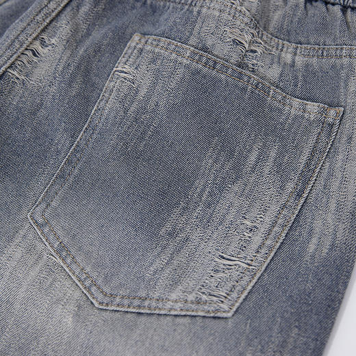 【新品上市】HX 夏季水洗牛仔五分裤宽松C207520017101 商品图10