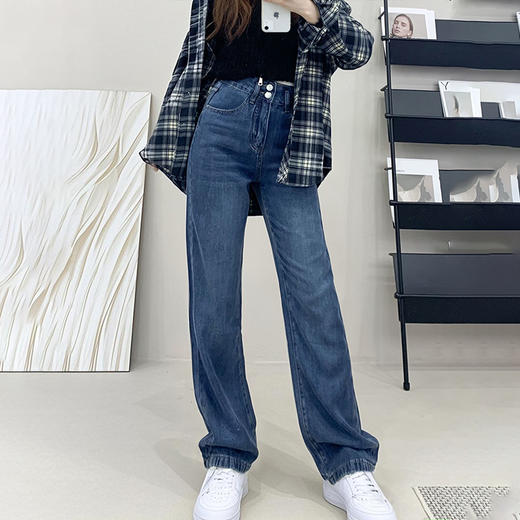 100%‍天丝莱赛尔牛仔裤👍3种裤长⚠热卖万单爆品！⁩品质极好！⁨舒服到飞起❗EP同款天丝直筒裤！⁢ 商品图4