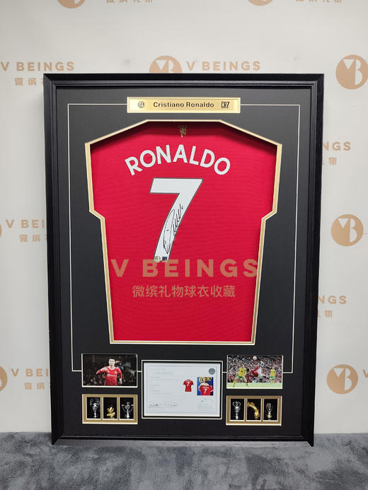 收藏系列 C罗 曼联队7号 21/22赛季 亲笔签名球衣 商品图1